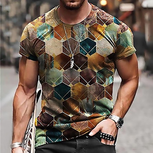 Men's Unisex Tee T shirt Shirt 3D Print Graphic Prints Geometry Print Short Sleeve Daily Tops Casual Designer Big and Tall Brown
Men's Unisex Tee T shirt Shirt 3D Print Graphic Prints Geometry Print Short Sleeve Daily Tops Casual Designer Big and Tall Brown