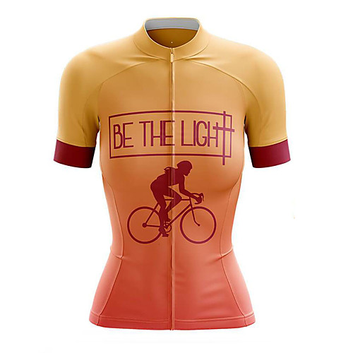 21Grams Women's Short Sleeve Cycling Jersey Summer Spandex Orange Gradient Bike Top Mountain Bike MTB Road Bike Cycling Quick Dry Moisture Wicking Sports Clothing Apparel / Stretchy / Athleisure
21Grams Women's Short Sleeve Cycling Jersey Summer Spandex Orange Gradient Bike Top Mountain Bike MTB Road Bike Cycling Quick Dry Moisture Wicking Sports Clothing Apparel / Stretchy / Athleisure