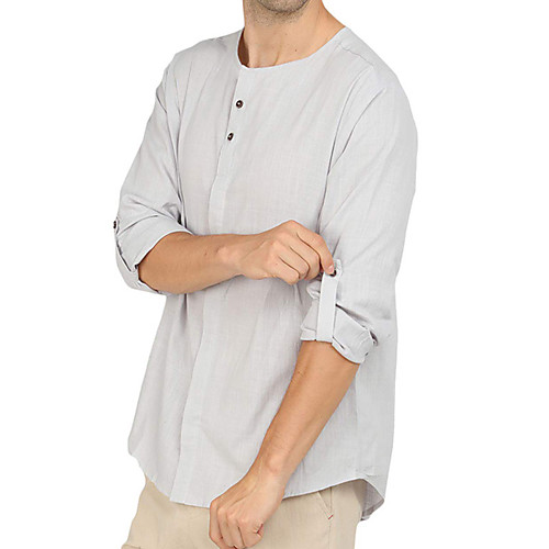 Men's Shirt Solid Color Button-Down Long Sleeve Street Tops Casual Breathable Comfortable Gray Black
Men's Shirt Solid Color Button-Down Long Sleeve Street Tops Casual Breathable Comfortable Gray Black