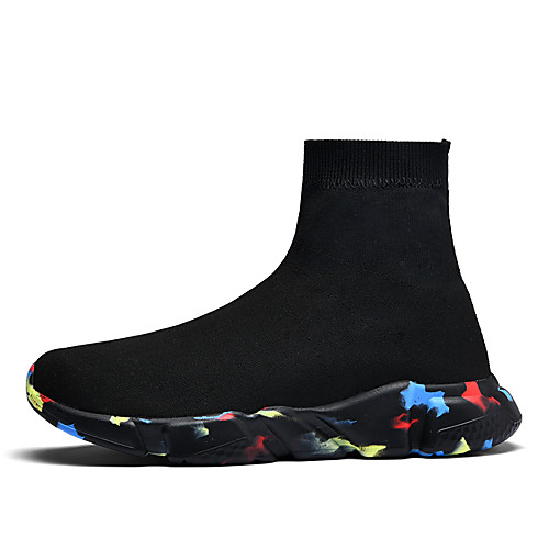 Women's Sneakers Flat Heel Round Toe Knee High Boots Daily Tissage Volant Solid Colored Black / White Rainbow Black
Women's Sneakers Flat Heel Round Toe Knee High Boots Daily Tissage Volant Solid Colored Black / White Rainbow Black