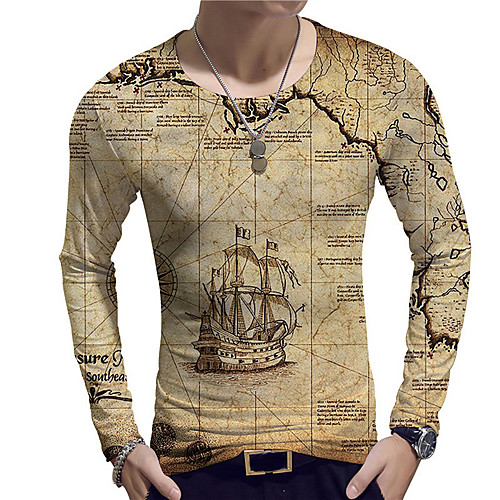 Men's Unisex Tee T shirt Shirt 3D Print Graphic Prints Rudder Print Long Sleeve Daily Tops Casual Designer Big and Tall Yellow
Men's Unisex Tee T shirt Shirt 3D Print Graphic Prints Rudder Print Long Sleeve Daily Tops Casual Designer Big and Tall Yellow