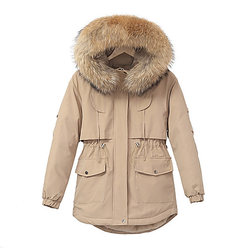 Women's Coat Daily Fall Winter Regular Coat Regular Fit Casual Jacket Solid Color Pocket ArmyGreen grey blue / Cotton
Women's Coat Daily Fall Winter Regular Coat Regular Fit Casual Jacket Solid Color Pocket ArmyGreen grey blue / Cotton