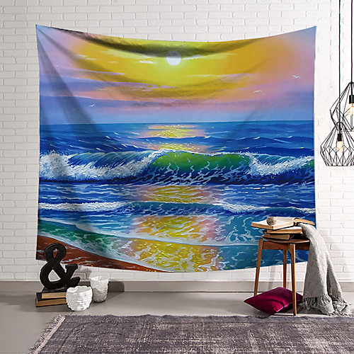 Oil Painting Style Wall Tapestry Art Decor Blanket Curtain Hanging Home Bedroom Living Room Decoration Polyester Ocean Landscape
Oil Painting Style Wall Tapestry Art Decor Blanket Curtain Hanging Home Bedroom Living Room Decoration Polyester Ocean Landscape