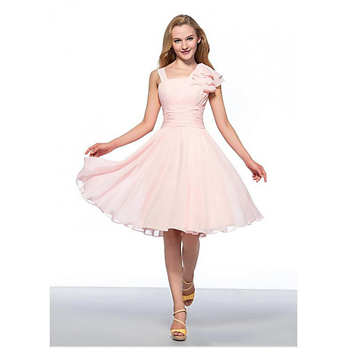 A-Line Empire Elegant Engagement Cocktail Party Dress Jewel Neck Sleeveless Knee Length Chiffon with Ruched 2021
A-Line Empire Elegant Engagement Cocktail Party Dress Jewel Neck Sleeveless Knee Length Chiffon with Ruched 2021