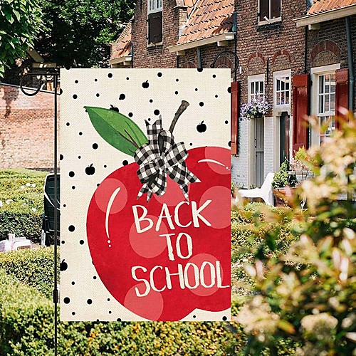 Welcome Back to School Garden Flag Double Sided Outdoor Holidays Yard Flag Holidays Vertical Flags
Welcome Back to School Garden Flag Double Sided Outdoor Holidays Yard Flag Holidays Vertical Flags