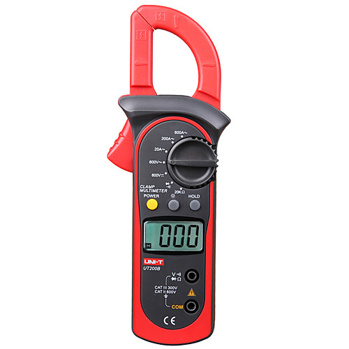 UNI-T UT200B Clamp Meters LCD Backlight AC/DC Voltage AC Current Resistance Clamp Multimeter Multitester Multimetro
UNI-T UT200B Clamp Meters LCD Backlight AC/DC Voltage AC Current Resistance Clamp Multimeter Multitester Multimetro