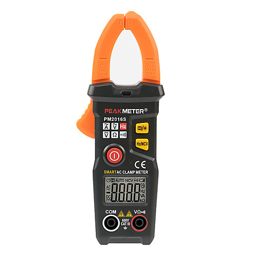 PEAKMETER PM2016S Digital Clamp Meter AC DC Multimeter Current Clamp Pincers Voltmeter Ammeter Ohmmeter NCV Temp Capa Tester
PEAKMETER PM2016S Digital Clamp Meter AC DC Multimeter Current Clamp Pincers Voltmeter Ammeter Ohmmeter NCV Temp Capa Tester