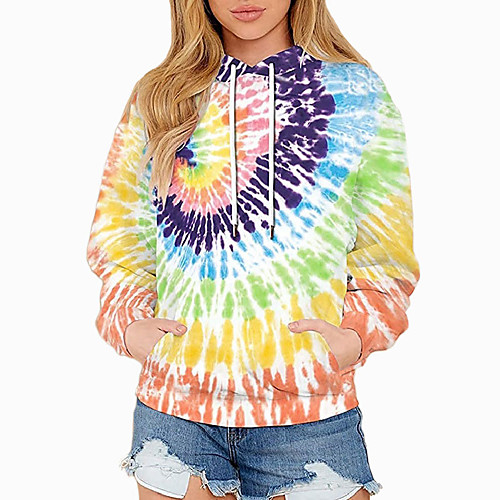 Women's Hoodie Sweatshirt Tie Dye Front Pocket Print Daily Sports 3D Print Sportswear Streetwear Hoodies Sweatshirts Purple Yellow Gray
Women's Hoodie Sweatshirt Tie Dye Front Pocket Print Daily Sports 3D Print Sportswear Streetwear Hoodies Sweatshirts Purple Yellow Gray