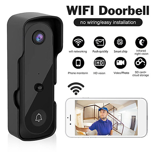 Tuya APP Smart WIFI Doorbell 1080P HD WiFi Video Doorbell Intercom IR Alarm Wireless Security Camera Waterproof Remote Monitor
Tuya APP Smart WIFI Doorbell 1080P HD WiFi Video Doorbell Intercom IR Alarm Wireless Security Camera Waterproof Remote Monitor