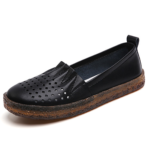 Women's Loafers & Slip-Ons Flat Heel Round Toe Daily Leather Solid Colored White Black Beige
Women's Loafers & Slip-Ons Flat Heel Round Toe Daily Leather Solid Colored White Black Beige