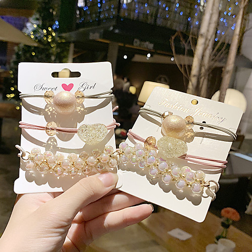 Women's Headband Temperament Pearl Hair Bands Tie Hair Rubber Band Set Small Fresh Hair Accessories 1Set
Women's Headband Temperament Pearl Hair Bands Tie Hair Rubber Band Set Small Fresh Hair Accessories 1Set