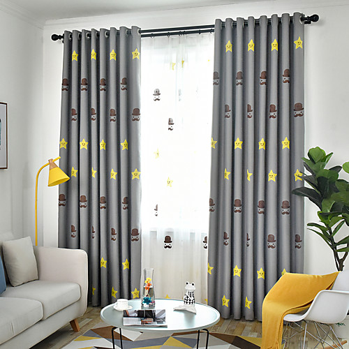 Two Panel Children's Room Star Embroidered Full Blackout Curtains For Living Room Bedroom Dining Room Thermal Insulation Curtains
Two Panel Children's Room Star Embroidered Full Blackout Curtains For Living Room Bedroom Dining Room Thermal Insulation Curtains