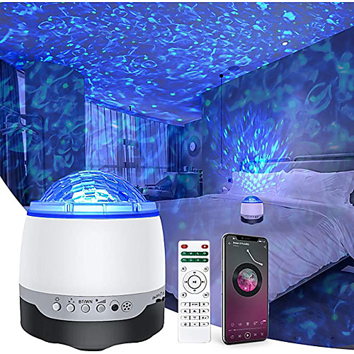 Star Projector Night Light Projector 3 in 1 Galaxy Projector for Bedroom, 10 Lighting Modes, Bluetooth Speaker 360° Rotation Ocean Wave Projector for Baby Kid Game Rooms Ambiance
Star Projector Night Light Projector 3 in 1 Galaxy Projector for Bedroom, 10 Lighting Modes, Bluetooth Speaker 360° Rotation Ocean Wave Projector for Baby Kid Game Rooms Ambiance