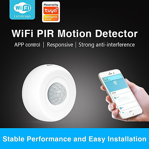Tuya WiFi Smart Motion Sensor Human Detector Smart Life Tuya App Control Alarm System Smart Body Movement Sensor
Tuya WiFi Smart Motion Sensor Human Detector Smart Life Tuya App Control Alarm System Smart Body Movement Sensor