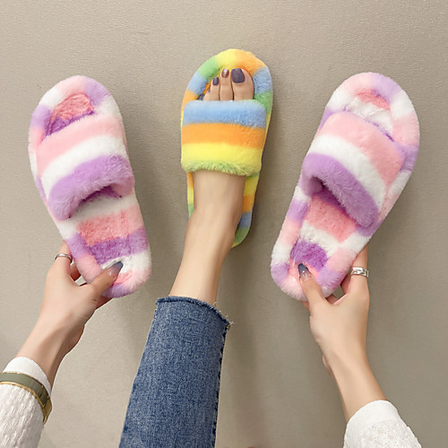 Women's Slippers & Flip-Flops Flat Heel Round Toe Home Cotton Flower Striped Camouflage Yellow Pink
Women's Slippers & Flip-Flops Flat Heel Round Toe Home Cotton Flower Striped Camouflage Yellow Pink