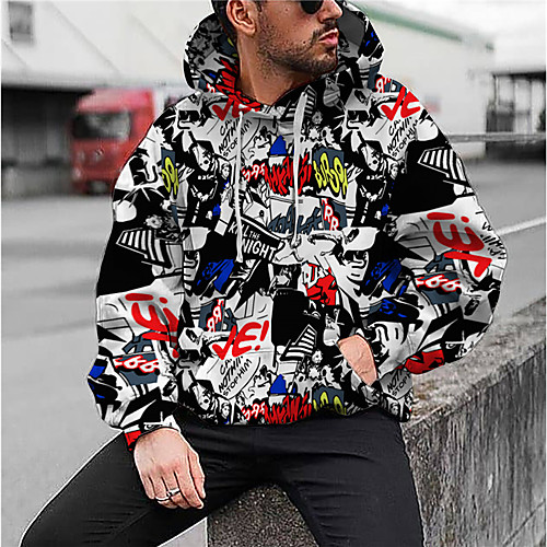 Men's Unisex Hoodie Graphic Prints Letter Print Daily Sports 3D Print 3D Print Casual Hoodies Sweatshirts Black
Men's Unisex Hoodie Graphic Prints Letter Print Daily Sports 3D Print 3D Print Casual Hoodies Sweatshirts Black