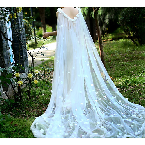 Sleeveless Elegant & Luxurious Tulle Wedding / Wedding Party Women's Wrap With Pearls / Flower / Solid
Sleeveless Elegant & Luxurious Tulle Wedding / Wedding Party Women's Wrap With Pearls / Flower / Solid
