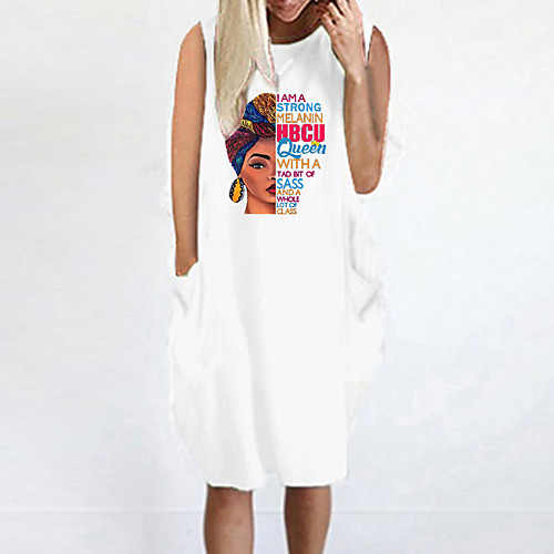 Women's T Shirt Dress Tee Dress Knee Length Dress Blue Yellow Fuchsia Gray Green White Black Sleeveless Print Summer Round Neck Casual Oversized 2021 S M L XL XXL 3XL 4XL 5XL
Women's T Shirt Dress Tee Dress Knee Length Dress Blue Yellow Fuchsia Gray Green White Black Sleeveless Print Summer Round Neck Casual Oversized 2021 S M L XL XXL 3XL 4XL 5XL