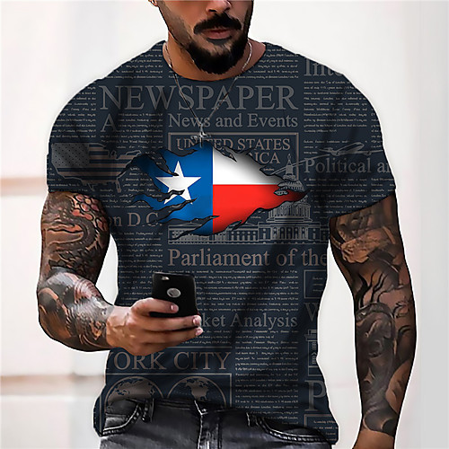 Men's Unisex Tee T shirt Shirt 3D Print Sports Graphic Prints Print Short Sleeve Daily Tops Casual Designer Big and Tall White Black
Men's Unisex Tee T shirt Shirt 3D Print Sports Graphic Prints Print Short Sleeve Daily Tops Casual Designer Big and Tall White Black