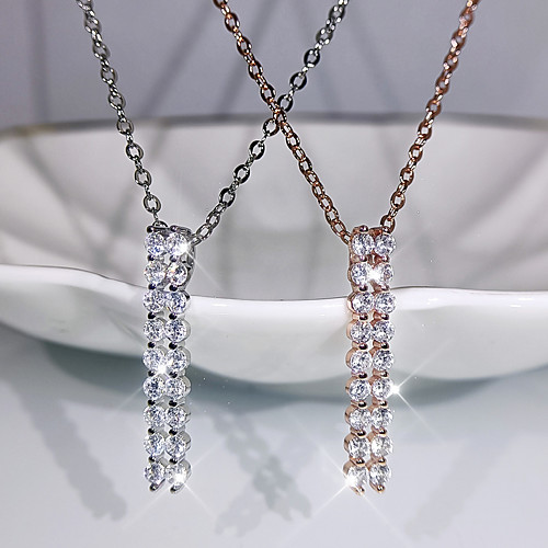 Women's Clear AAA Cubic Zirconia Pendant Necklace Monogram Totem Series Dainty Luxury Elegant Fashion Brass Rose Gold Silver 50 cm Necklace Jewelry 1pc For Street Prom Festival
Women's Clear AAA Cubic Zirconia Pendant Necklace Monogram Totem Series Dainty Luxury Elegant Fashion Brass Rose Gold Silver 50 cm Necklace Jewelry 1pc For Street Prom Festival