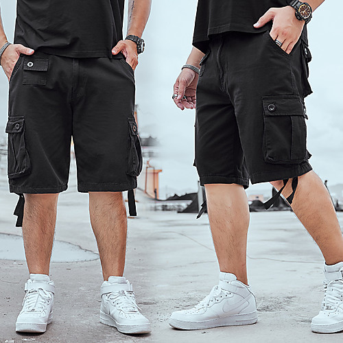 Men's Sporty Casual Breathable Soft Daily Sports Pants Shorts Pants Solid Color Knee Length Zipper Pocket Black
Men's Sporty Casual Breathable Soft Daily Sports Pants Shorts Pants Solid Color Knee Length Zipper Pocket Black