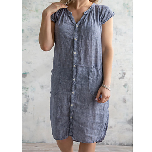 Women's A Line Dress Short Mini Dress Gray Short Sleeve Solid Color Summer Casual 2021 S M L XL XXL
Women's A Line Dress Short Mini Dress Gray Short Sleeve Solid Color Summer Casual 2021 S M L XL XXL