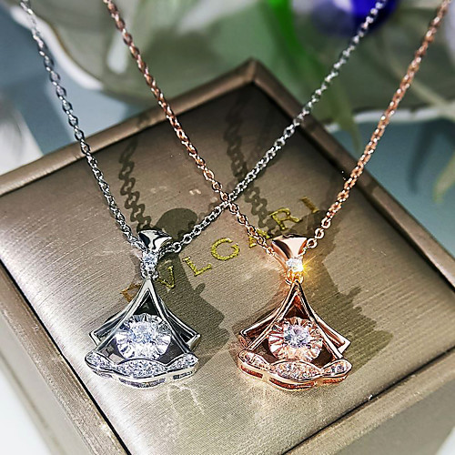 Women's Clear AAA Cubic Zirconia Pendant Necklace Double Layered Luxury Elegant Fashion Korean Brass Rose Gold Silver 50 cm Necklace Jewelry 1pc For Wedding Anniversary Party Evening Gift Birthday
Women's Clear AAA Cubic Zirconia Pendant Necklace Double Layered Luxury Elegant Fashion Korean Brass Rose Gold Silver 50 cm Necklace Jewelry 1pc For Wedding Anniversary Party Evening Gift Birthday