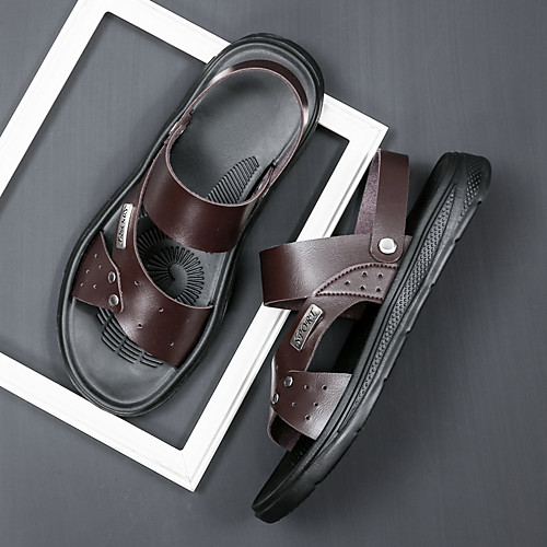 Men's Sandals Casual Beach Daily Nappa Leather Breathable Non-slipping Wear Proof Black Brown Summer
Men's Sandals Casual Beach Daily Nappa Leather Breathable Non-slipping Wear Proof Black Brown Summer