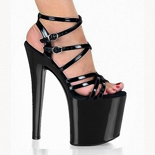 Women's Sandals High Heel Open Toe PU Buckle Solid Colored Clear Black / Knee High Boots
Women's Sandals High Heel Open Toe PU Buckle Solid Colored Clear Black / Knee High Boots