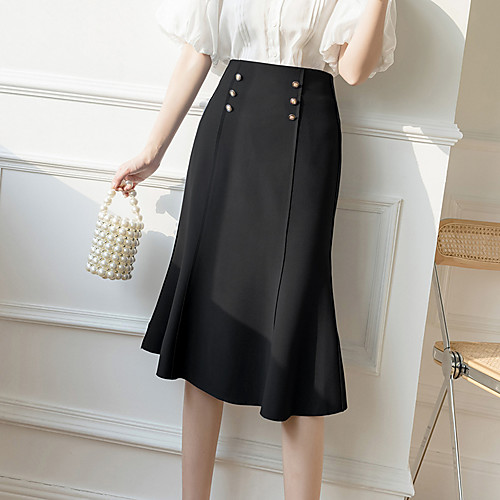 Women's Office / Career Date Elegant Streetwear Capris Skirts Solid Colored Blue Black
Women's Office / Career Date Elegant Streetwear Capris Skirts Solid Colored Blue Black