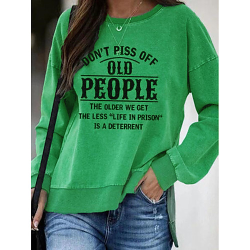 Women's Sweatshirt Pullover Letter Monograms Casual Daily Sports Hot Stamping Sportswear Streetwear Hoodies Sweatshirts Loose Green
Women's Sweatshirt Pullover Letter Monograms Casual Daily Sports Hot Stamping Sportswear Streetwear Hoodies Sweatshirts Loose Green