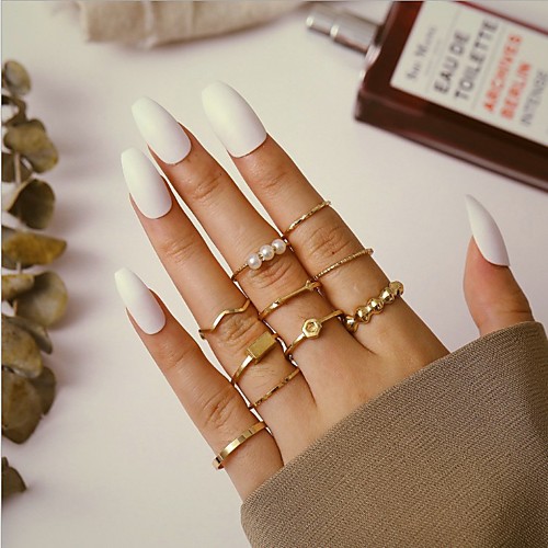 Ring Vintage Style Gold Imitation Pearl Alloy Arrow Stylish Elegant Ethnic 10pcs One Size / Women's
Ring Vintage Style Gold Imitation Pearl Alloy Arrow Stylish Elegant Ethnic 10pcs One Size / Women's