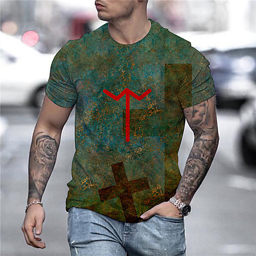 Men's Unisex Tee T shirt Shirt 3D Print Graphic Prints Graffiti Print Short Sleeve Daily Tops Casual Designer Big and Tall Green
Men's Unisex Tee T shirt Shirt 3D Print Graphic Prints Graffiti Print Short Sleeve Daily Tops Casual Designer Big and Tall Green