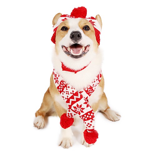 Dog Hat & Scarf Set, Dog Knitted Hat Pet Christmas Winter Warm Caps Cute Accessories Neck Ear Warmer Hood Warm Scarf Party Decoration for Pet Cat and Dog fit for Small Medium Large Dogs
Dog Hat & Scarf Set, Dog Knitted Hat Pet Christmas Winter Warm Caps Cute Accessories Neck Ear Warmer Hood Warm Scarf Party Decoration for Pet Cat and Dog fit for Small Medium Large Dogs