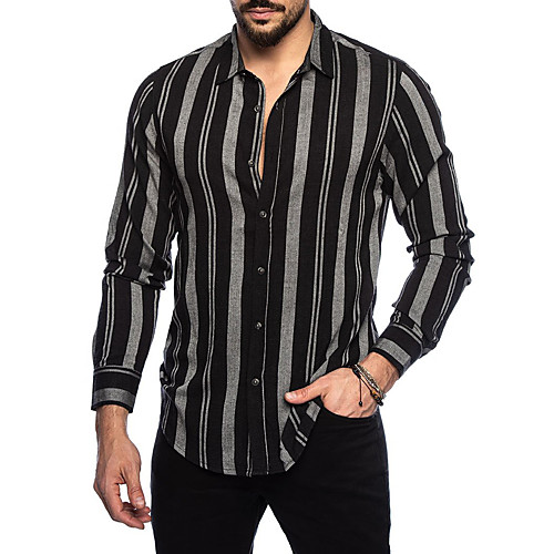 Men's Shirt 3D Print Striped Patchwork Button-Down Long Sleeve Casual Tops Cotton Business Lightweight Formal Classic Gray Red Brown
Men's Shirt 3D Print Striped Patchwork Button-Down Long Sleeve Casual Tops Cotton Business Lightweight Formal Classic Gray Red Brown