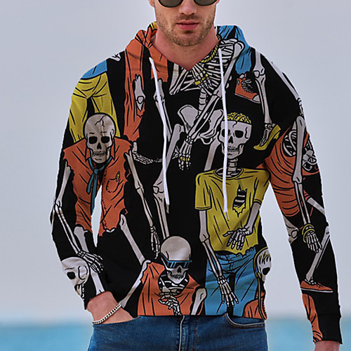 Men's Pullover Hoodie Sweatshirt Graphic Prints Skull Print Daily Sports 3D Print 3D Print Casual Hoodies Sweatshirts Black
Men's Pullover Hoodie Sweatshirt Graphic Prints Skull Print Daily Sports 3D Print 3D Print Casual Hoodies Sweatshirts Black
