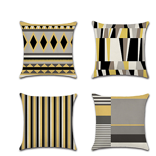 Geometric Double Side Cushion Cover 1PC Soft Decorative Square Throw Pillow Cover Cushion Case Pillowcase for Bedroom Livingroom Superior Quality Machine Washable Outdoor Cushion for Sofa Couch Bed Chair Yellow Black
Geometric Double Side Cushion Cover 1PC Soft Decorative Square Throw Pillow Cover Cushion Case Pillowcase for Bedroom Livingroom Superior Quality Machine Washable Outdoor Cushion for Sofa Couch Bed Chair Yellow Black