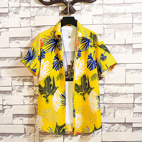 Men's Shirt Other Prints Graphic Graphic Prints Plus Size Print Short Sleeve Casual Tops Chinoiserie Yellow
Men's Shirt Other Prints Graphic Graphic Prints Plus Size Print Short Sleeve Casual Tops Chinoiserie Yellow