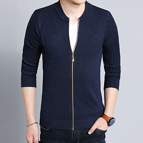 Men's Stylish Vintage Style Knitted Solid Color Cardigan Long Sleeve Sweater Cardigans Crew Neck Fall Winter Gray Black Red
Men's Stylish Vintage Style Knitted Solid Color Cardigan Long Sleeve Sweater Cardigans Crew Neck Fall Winter Gray Black Red