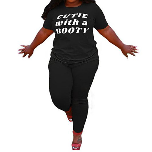 Women's Plus Size Tops Set Solid Color Short Sleeve Round Neck Yellow Black Big Size XL 2XL 3XL 4XL 5XL
Women's Plus Size Tops Set Solid Color Short Sleeve Round Neck Yellow Black Big Size XL 2XL 3XL 4XL 5XL