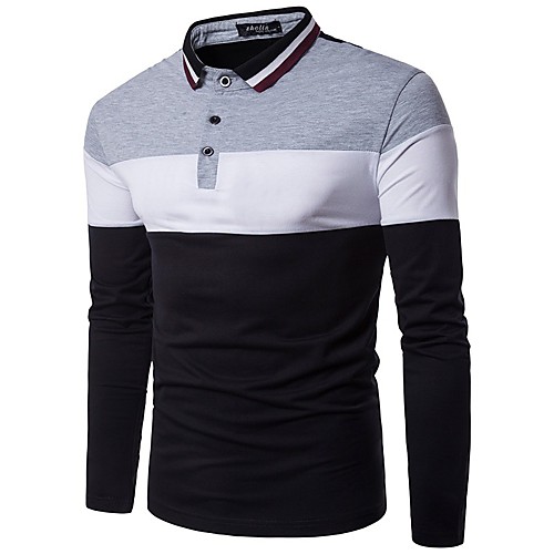 Men's Golf Shirt T shirt non-printing Patchwork Long Sleeve Casual Tops Casual Soft Breathable Gray Red
Men's Golf Shirt T shirt non-printing Patchwork Long Sleeve Casual Tops Casual Soft Breathable Gray Red
