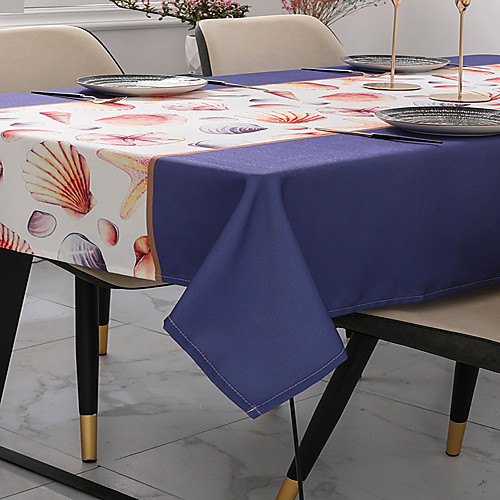 Table Cloth Linens Eco-friendly Classic Printing Table Cover Dark Blue Underwater World Shell Table Decorations for Birthday Party Dining Table
Table Cloth Linens Eco-friendly Classic Printing Table Cover Dark Blue Underwater World Shell Table Decorations for Birthday Party Dining Table