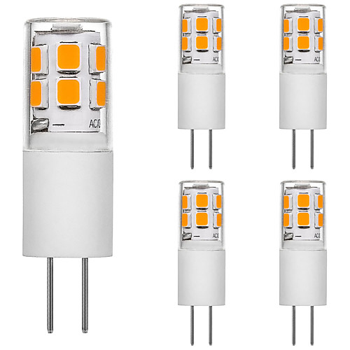 G4 LED Bulb 12LEDs 2835 AC12V Bi-Pin Base Light Bulbs G4 1.2W Cool 120LM Replace 12W G4 Halogen for Under-Cabinet Lights Ceiling Lights Table Lights Puck Lights Pack of 5
G4 LED Bulb 12LEDs 2835 AC12V Bi-Pin Base Light Bulbs G4 1.2W Cool 120LM Replace 12W G4 Halogen for Under-Cabinet Lights Ceiling Lights Table Lights Puck Lights Pack of 5