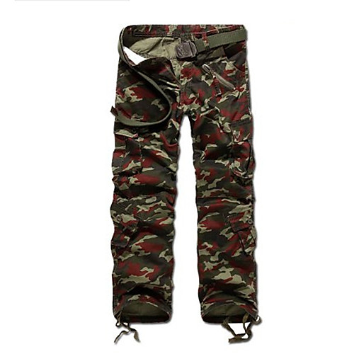Men's Casual / Sporty Streetwear Comfort Outdoor Casual Daily Pants Tactical Cargo Trousers Pants Camouflage Full Length Zipper Pocket Camouflage Red
Men's Casual / Sporty Streetwear Comfort Outdoor Casual Daily Pants Tactical Cargo Trousers Pants Camouflage Full Length Zipper Pocket Camouflage Red