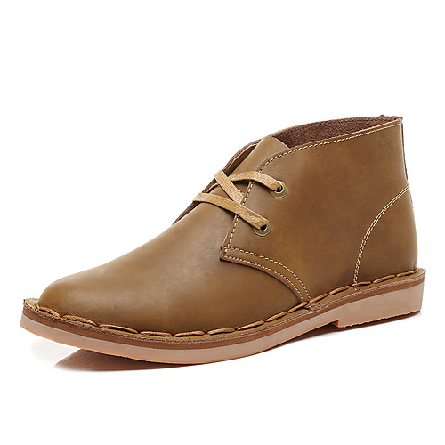 Men's Boots Fashion Boots Work Boots Casual British Daily Outdoor Leather Non-slipping Wear Proof Booties / Ankle Boots Light Brown Khaki Black Fall Winter
Men's Boots Fashion Boots Work Boots Casual British Daily Outdoor Leather Non-slipping Wear Proof Booties / Ankle Boots Light Brown Khaki Black Fall Winter
