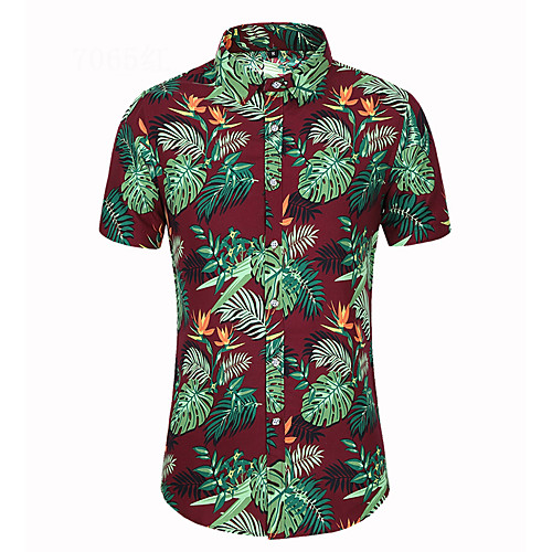Men's Shirt Other Prints Floral Color Block Leaves Print Short Sleeve Street Tops Fashion Streetwear Cool Beach Blue Red
Men's Shirt Other Prints Floral Color Block Leaves Print Short Sleeve Street Tops Fashion Streetwear Cool Beach Blue Red