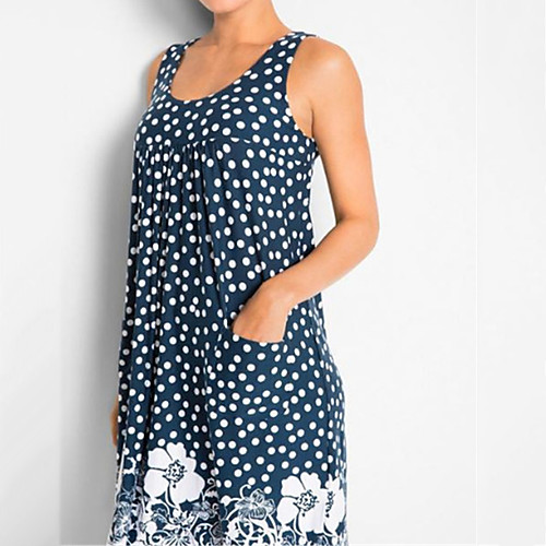 Women's Shift Dress Short Mini Dress Blue Green Black Red Sleeveless Floral Polka Dot Print Summer Round Neck Casual 2021 S M L XL XXL 3XL 4XL 5XL
Women's Shift Dress Short Mini Dress Blue Green Black Red Sleeveless Floral Polka Dot Print Summer Round Neck Casual 2021 S M L XL XXL 3XL 4XL 5XL