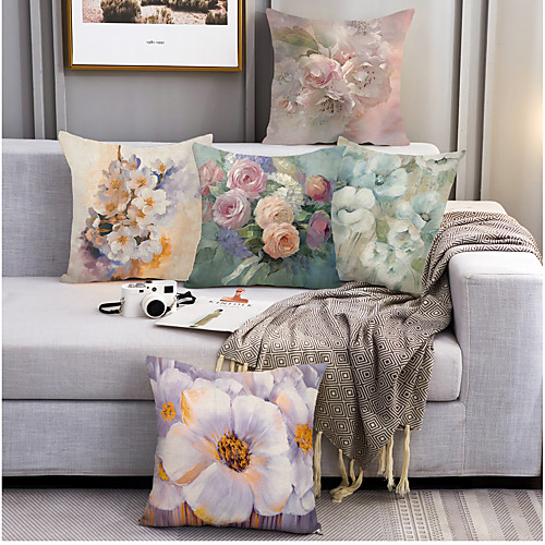 Oil Painting Style Double Side Cushion Cover 5PC Soft Decorative Square Throw Pillow Cover Cushion Case Pillowcase for Bedroom Livingroom Superior Quality Machine Washable Outdoor Cushion for Sofa Couch Bed Chair Flower Portrait
Oil Painting Style Double Side Cushion Cover 5PC Soft Decorative Square Throw Pillow Cover Cushion Case Pillowcase for Bedroom Livingroom Superior Quality Machine Washable Outdoor Cushion for Sofa Couch Bed Chair Flower Portrait