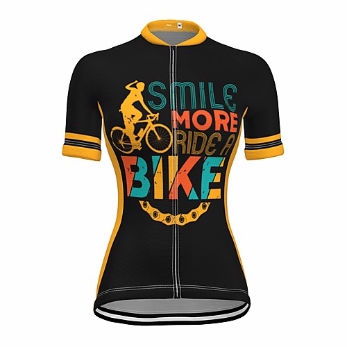 21Grams Women's Short Sleeve Cycling Jersey Summer Spandex Black Bike Top Mountain Bike MTB Road Bike Cycling Quick Dry Moisture Wicking Sports Clothing Apparel / Stretchy / Athleisure
21Grams Women's Short Sleeve Cycling Jersey Summer Spandex Black Bike Top Mountain Bike MTB Road Bike Cycling Quick Dry Moisture Wicking Sports Clothing Apparel / Stretchy / Athleisure