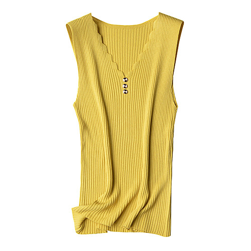 Women's Casual Solid Color Vest Sleeveless Sweater Cardigans Y Neck Yellow Blushing Pink Sky Blue
Women's Casual Solid Color Vest Sleeveless Sweater Cardigans Y Neck Yellow Blushing Pink Sky Blue